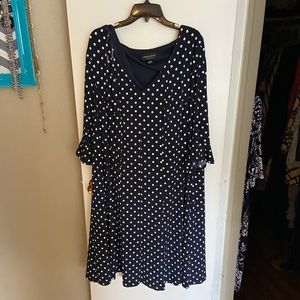 Navy Blue Polka Dot dress